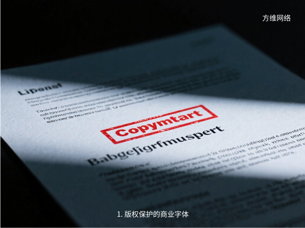 1. 版權保護的商業(yè)字體