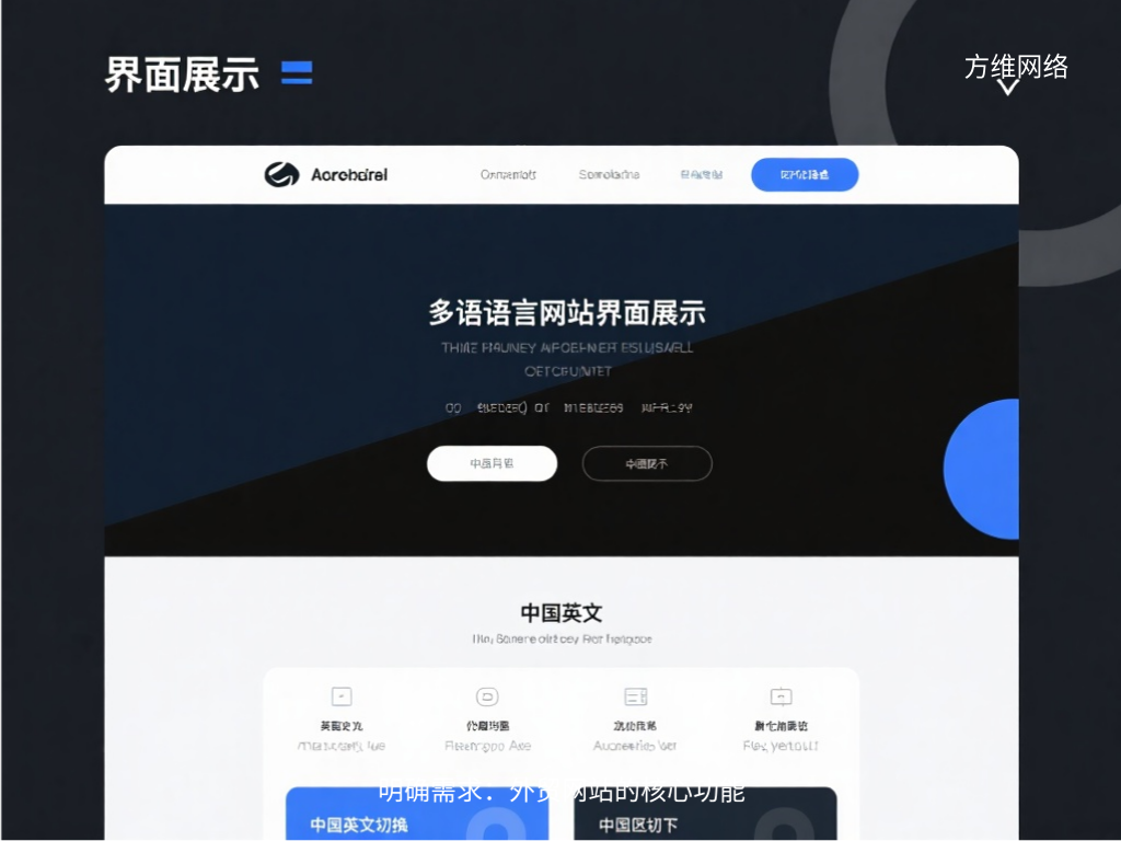 明確需求：外貿(mào)網(wǎng)站的核心功能