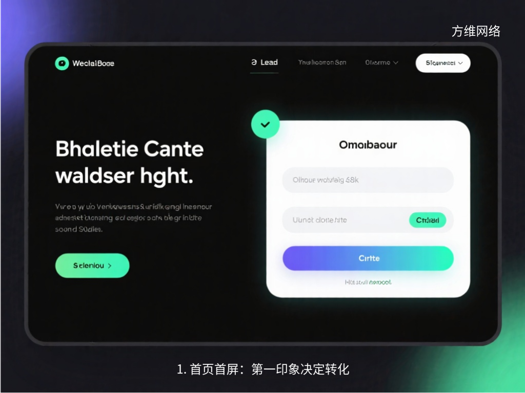1. 首頁首屏:第一印象決定轉(zhuǎn)化