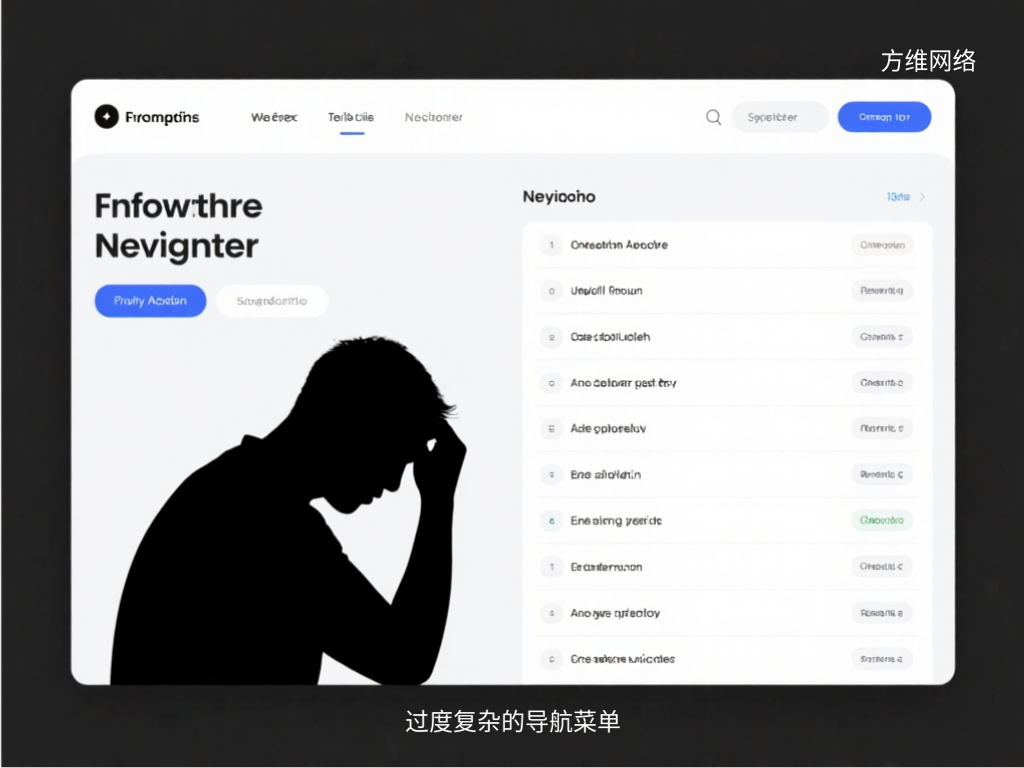 過度復雜的導航菜單