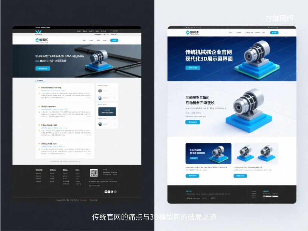 傳統(tǒng)官網(wǎng)的痛點與3D模型庫的破局之道