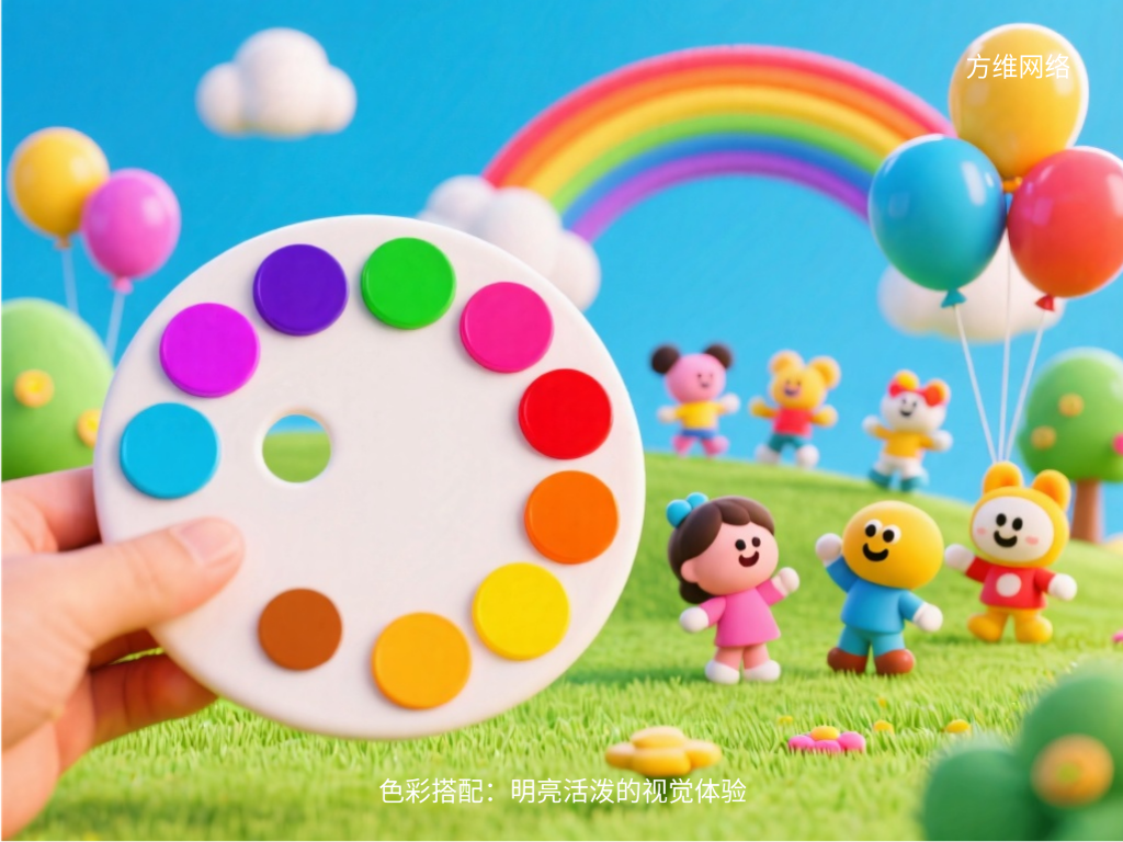 色彩搭配:明亮活潑的視覺體驗