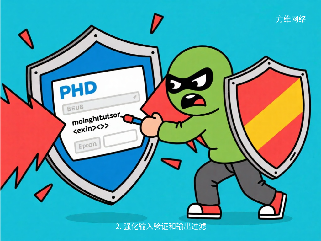 2. 強化輸入驗證和輸出過濾