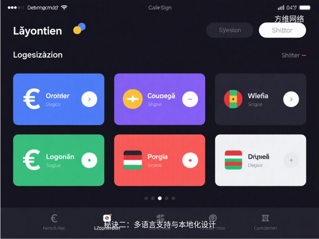 秘訣二:多語言支持與本地化設(shè)計(jì)