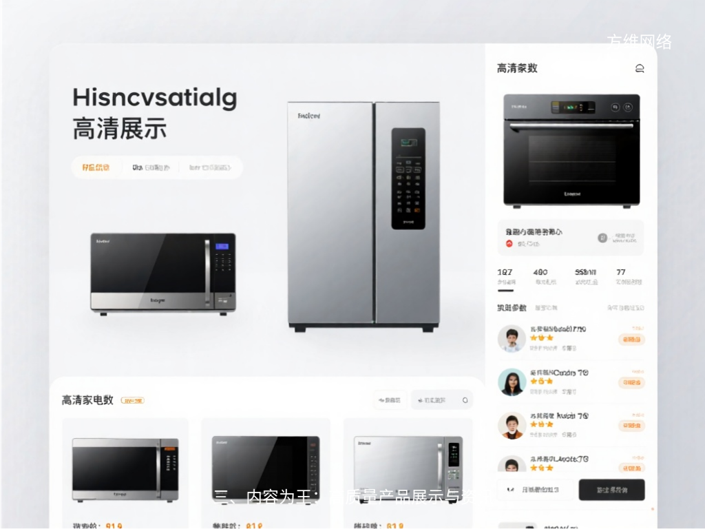三、內(nèi)容為王：高質(zhì)量產(chǎn)品展示與資訊